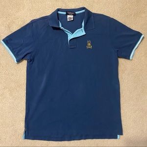 Blue short sleeve polo